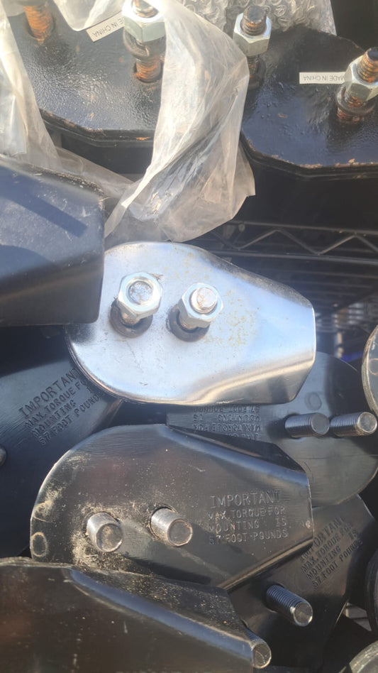 MUD FLAP HANGER CHROME ROUNDED 30" 1-1/8" BOLT