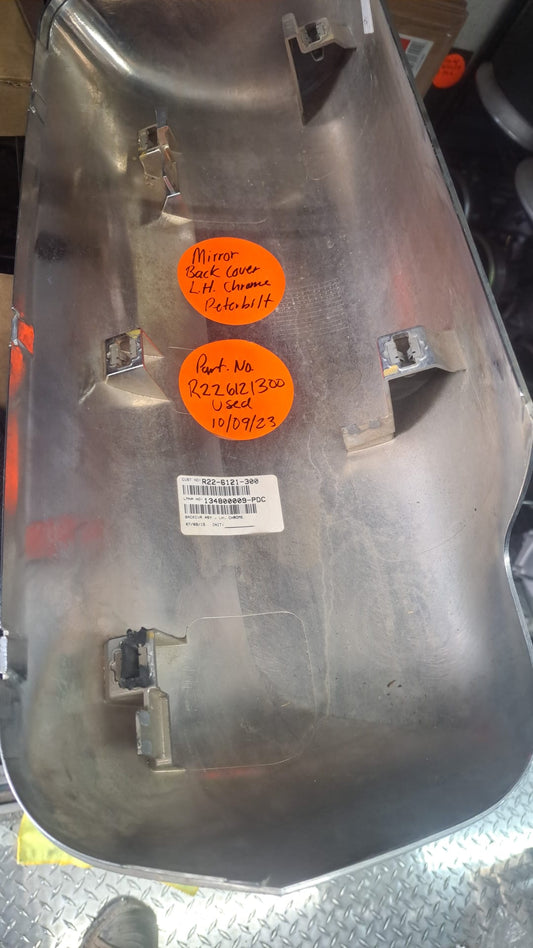 USED MIRROR BACK COVER LH CHROME R226121300