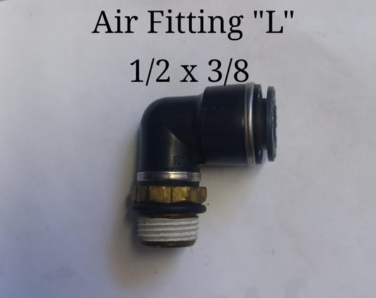Air fitting L 1/2 x 3/8